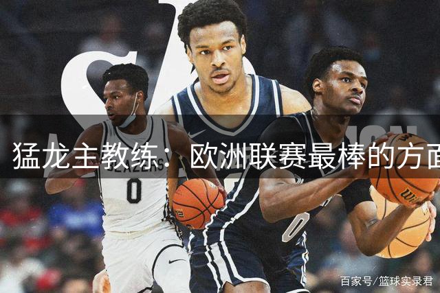 猛龙主教练：欧洲联赛最棒的方面是球迷 在运营层面还有提升空间